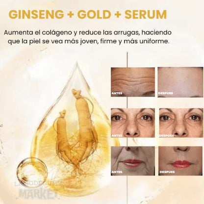 TRATAMIENTO COMPLETO de día y de noche - GINSEN™ Serum Antiedad