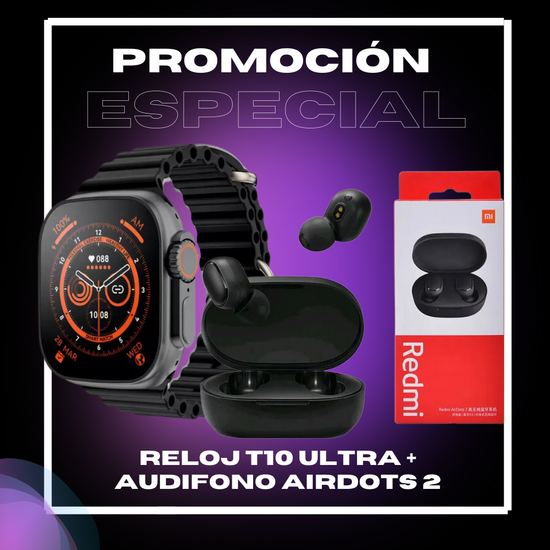 SOLO HOY 50%OFF - Super SmartWatch VZG + Auriculares Bluetooth versión 2025 de REGALO