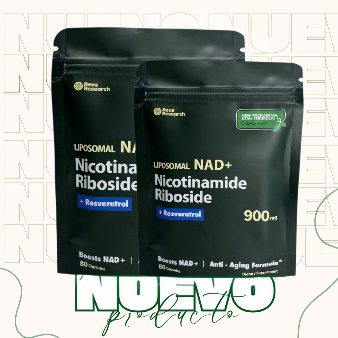 COMPRA 1 LLÉVATE 2 -  Combo 3 en 1 - NAD +  Nicotinamide + Resveratrol - SOLO HOY 50% OFF