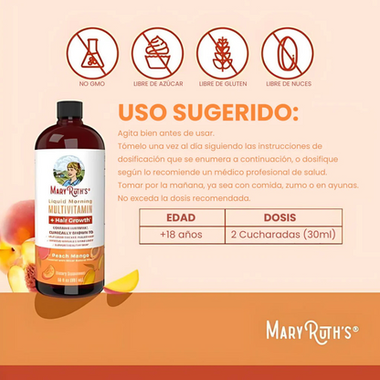 Mary Ruth's® Mango + REGALO - TRATAMIENTO CAPILAR AVANZADO + PAGA AL REICIBIR