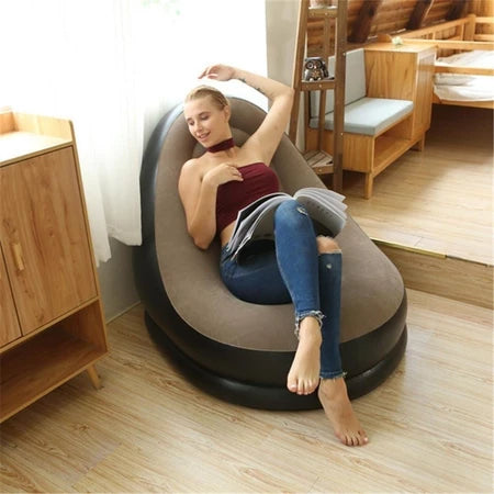 30% Off SOLO HOY - Compra SILLÓN INFLABLE PORTATIL + REPOSAPIÉS y BOMBA de REGALO